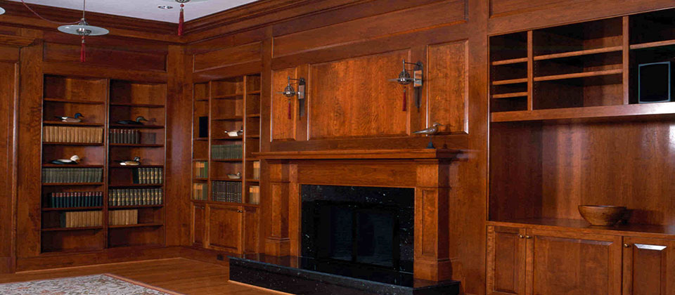 Home Libraries and fireplace mantels