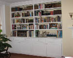 White Library Bookshelves